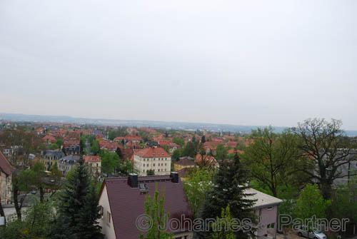 herrlicher Blick aus der Wohnung über Dresden