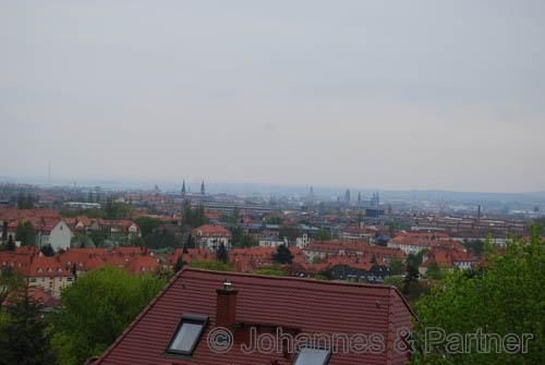 herrlicher Blick aus der Wohnung über Dresden