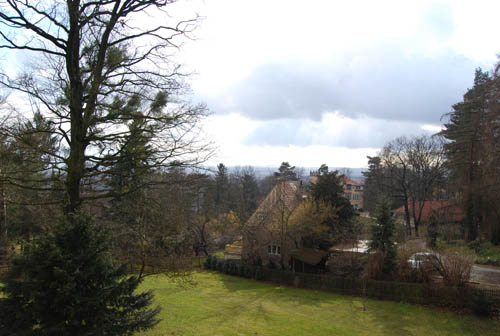 Blick aus dem Dachgeschoss ins Elbtal